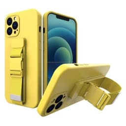 Rope Gel Airbag Skal Med Lanyard iPhone 13 Pro Max - Gul