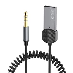 Tech-Protect Ultraboost Bluetooth AUX-adapterkabel 3.5mm 1m - Grå
