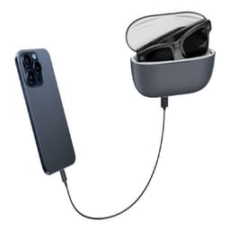 Smarta Glasögon Vattentäta 8MP AI Laddningsfodral 4K-inspelning Utbytbara Linser