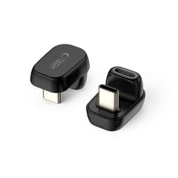 Tech-Protect UltraBoost AA04 USB-C vinkeladapter USB4 100W - Svart