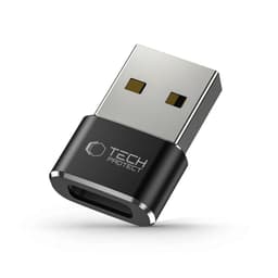 Tech-Protect Ultraboost USB-A till USB-C adapter - Svart