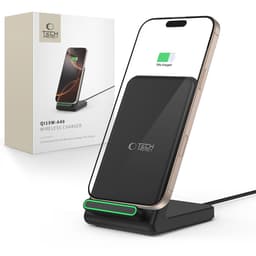 Tech-Protect QI15W-A40 trådlös laddare 15W med USB-C-kabel - Svart
