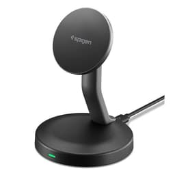 Spigen EF151MS Essential MagSafe trådlös laddare 15W med stativ - Svart