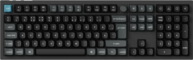 Keychron Q6 Ultra Brown trådløst gaming tastatur (sort)