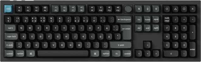 Keychron Q6 Ultra Red trådløst gaming tastatur (sort)