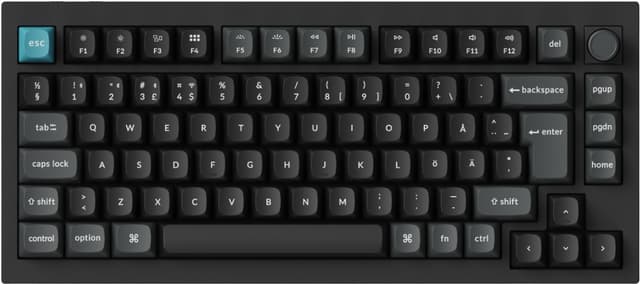 Keychron Q1 Ultra -pelinäppäimistö (musta, ruskeat kytkimet)