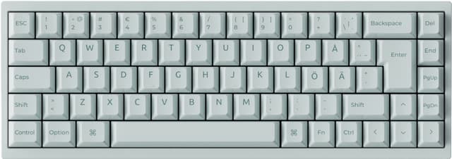 Keychron Q16 HE gamingtangentbord (keramikgrönt)