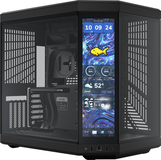 HYTE Y70 Touch infinite 14,9" hærdet glas PC kabinet (kulsort)