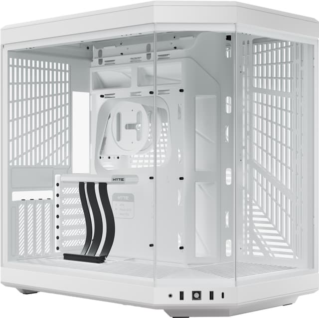 HYTE Y70 hærdet glas PC kabinet (snehvid)