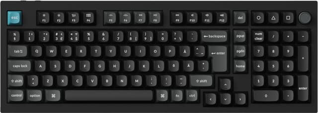 Keychron Q5 Ultra gaming-tastatur (sort, røde switches)