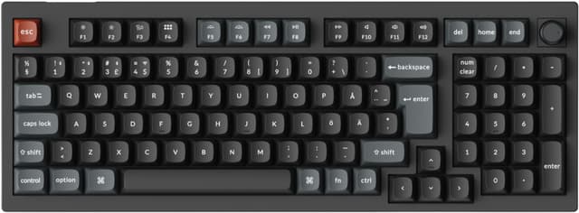 Keychron V5 Ultra Brown trådløst gaming tastatur (sort)