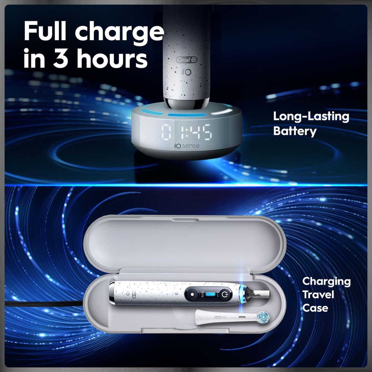 Oral-B iO10 – lang batteritid og rejseetui