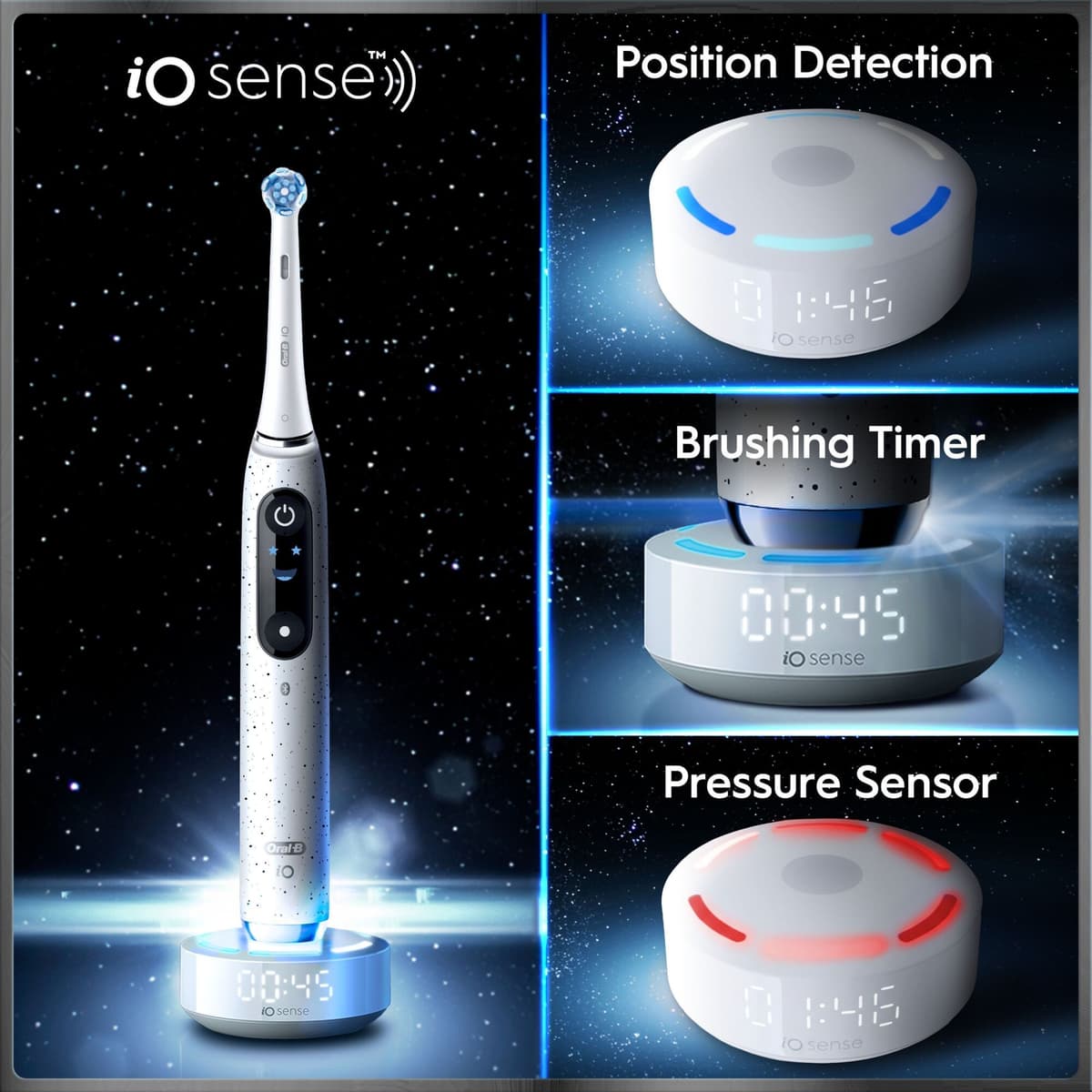 Oral-B iO10 elektrisk tandbørste 067423 (Stardust hvid) - Billede 2