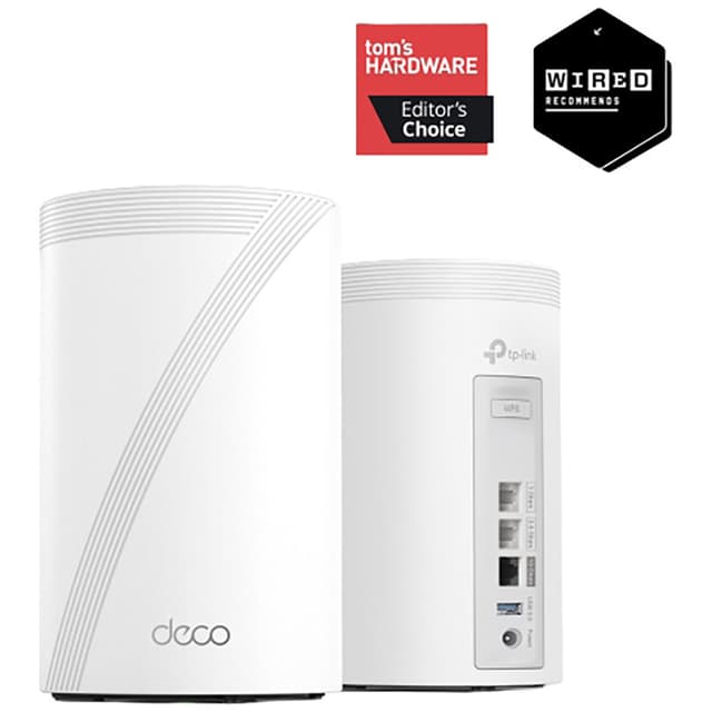 TP‑Link Deco BE68 Wi‑Fi 7 mesh system (2 stk) | Elgiganten