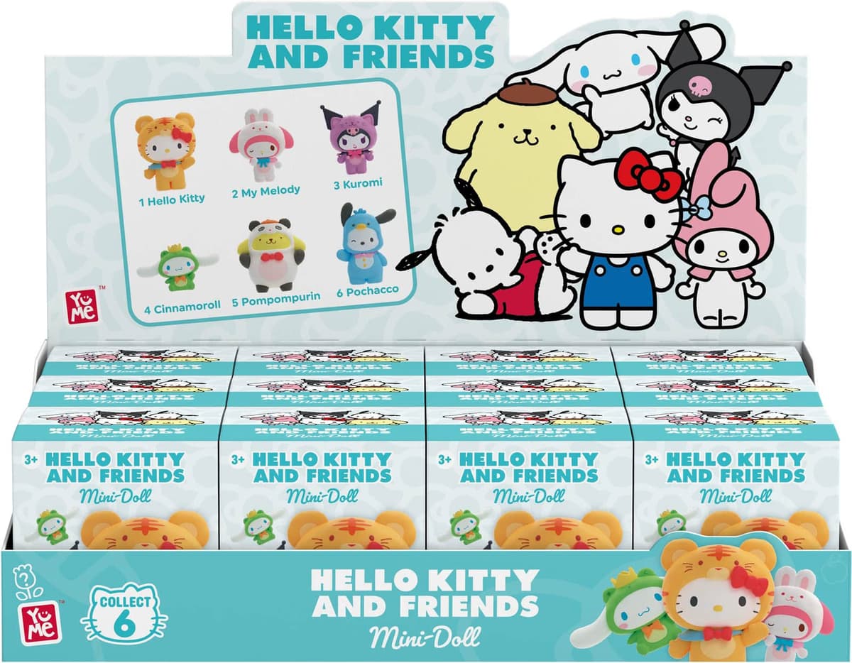 YuMe Hello Kitty Mini-Doll Forest Friends Blind Box actionfigur ...
