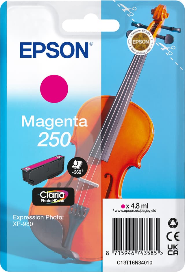 Epson 250 bläckpatron (magenta)