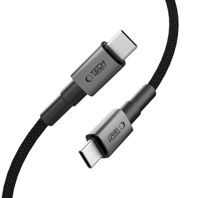 Tech-Protect Ultraboost DNA USB-C kabel 100W 1m - Iron Grey | Elgiganten