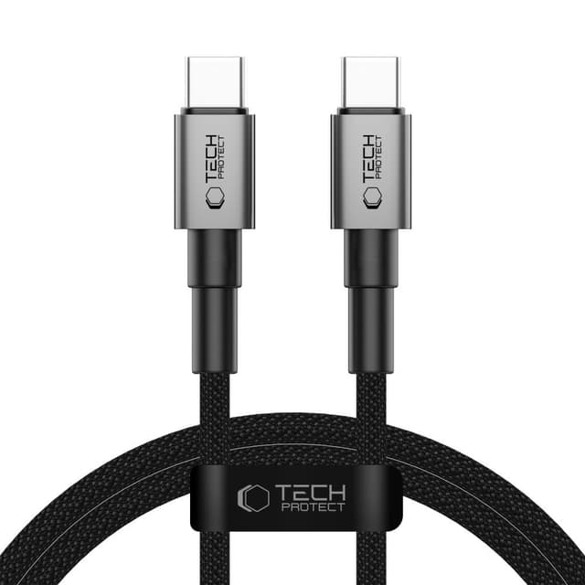 Tech-Protect Ultraboost DNA USB-C kabel 100W 1m - Iron Grey | Elgiganten