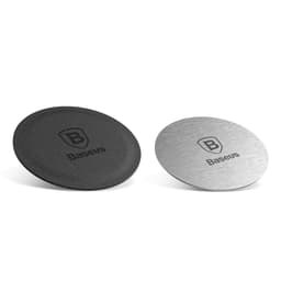 SKALO BASEUS 2-PACK Självhäftande Metallplattor för Magnetisk Laddning - Svart-Grå
