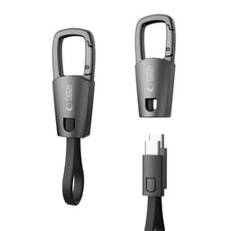 Tech-Protect Ultraboost DNA USB-C nyckelringskabel 60W 17cm - Iron Grey