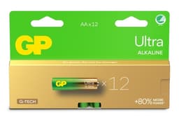 GP Ultra Alkaline-batteri, storlek AA, 15AU/LR6, 1,5V, 12-pack