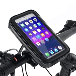 SKALO Vandtæt Mobilholder til Cykel/Motorcykel op til 6,3"" - Sort