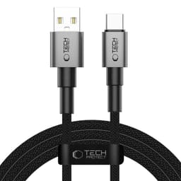 Tech-Protect Ultraboost DNA USB-A till USB-C-kabel 3A 2m - Iron Grey