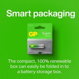 GP Batteri Super Alkaline AA LR6 4-Pack