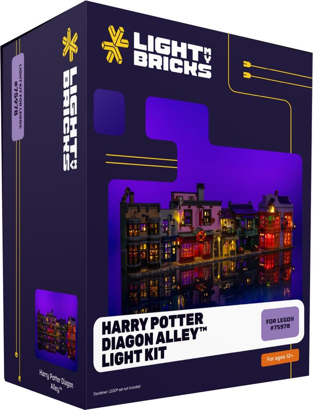 Light My Bricks Harry Potter Diagon Alley lyspakke 75978