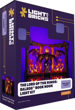 Light My BricksLOTR Balrog Book Nook valosarja