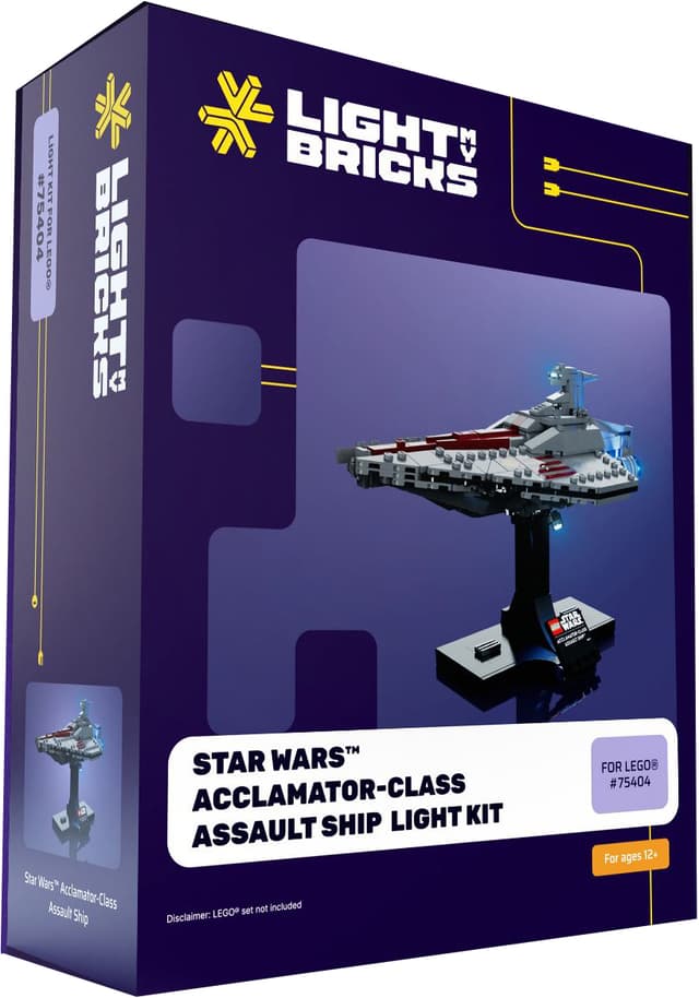 Light My BricksStar Wars Acclamator Class Ship fartyg ljuskit