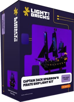 Light My Bricks Captain Jack Sparrow's Ship ljuskit