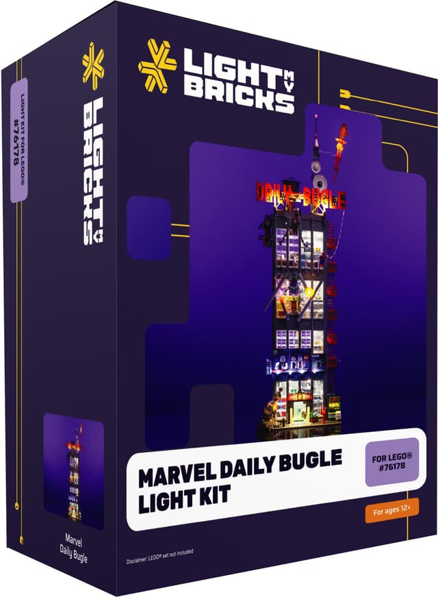 Light My Bricks ljuskit Marvel Daily Bugle 76178