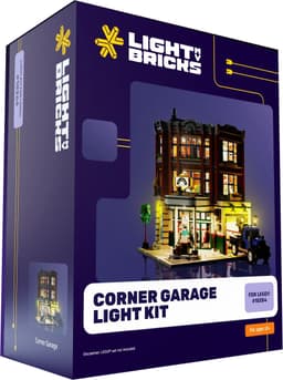 Light My Bricks ljuskit Corner Garage 10264