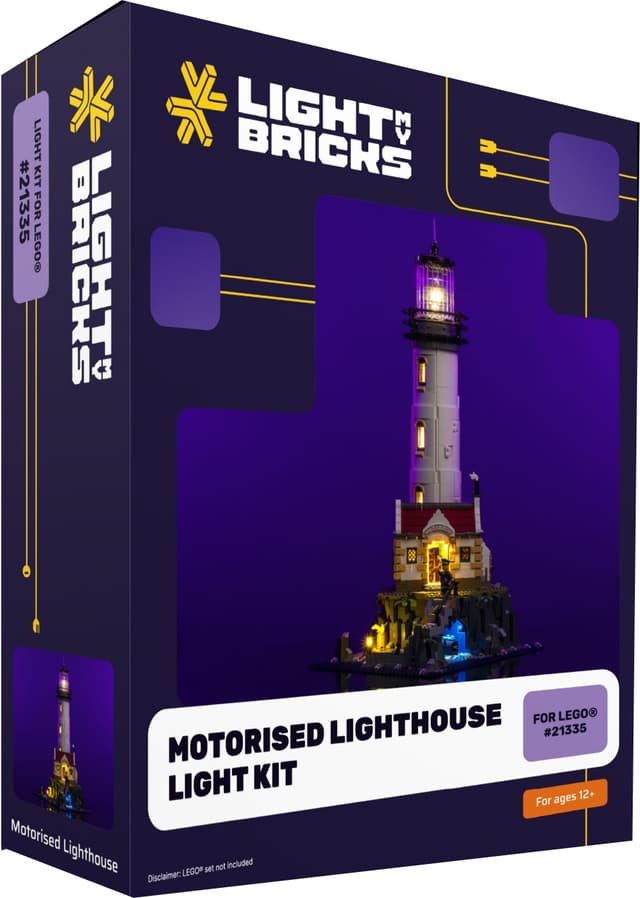 Light My Bricks™ Motoriserat Fyrtorn ljuskit