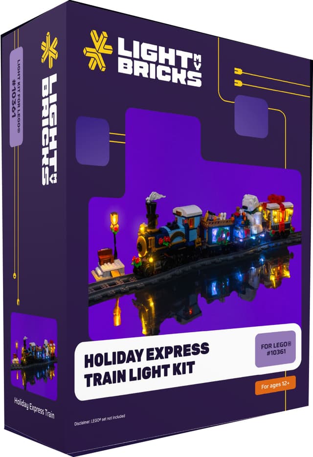 Light My Bricks ljuskit Holiday Express Train 10361