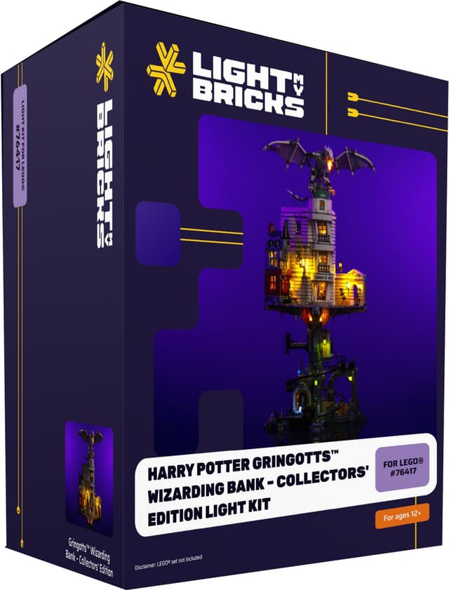 Light My Bricks™ Gringotts Troldmandsbank Samlerudgave lyssæt