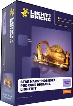Light My Bricks™ Star Wars Mos Espa Podrace Diorama lyssett