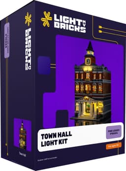 Light My Bricks Town Hall lyssett 10224