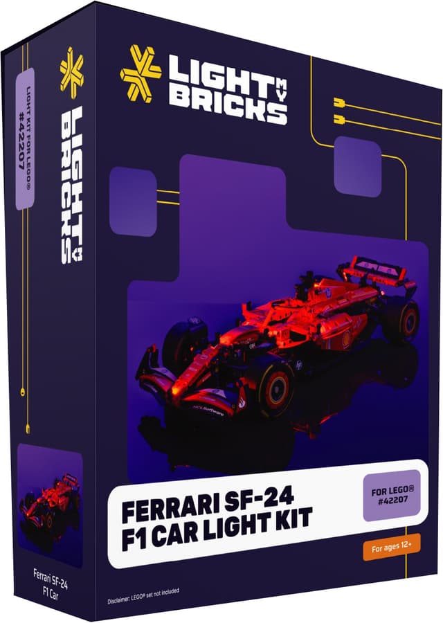 Light My Bricks™ Ferrari SF-24 F1 Bil lyssæt
