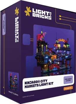 Light My Bricks™ NINJAGO City Markets lydsæt