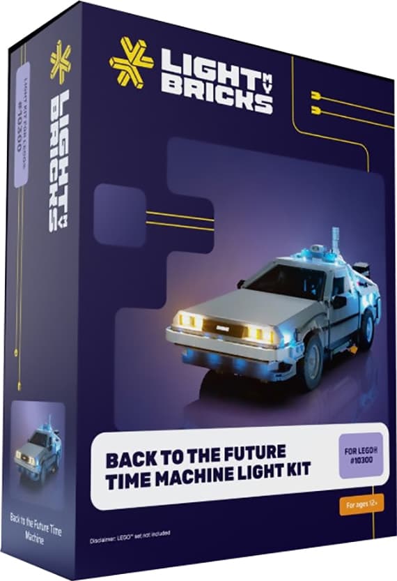 Light My Bricks Tilbage til Fremtiden Tidsmaskine lyskit 10300