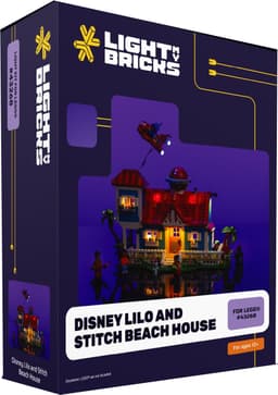 Light My Bricks™ Disney Lilo og Stitch Strandhus-lyssæt