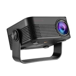 Bærbar hjemmeprojektor med 3D og WiFi, 1080P-støtte, HDMI/USB/TF-tilkobling Sort