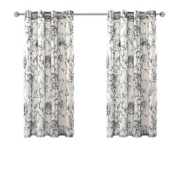 MODERNA Tryckta Polyester Halvmörkläggande Öljettgardiner Vardagsrum S