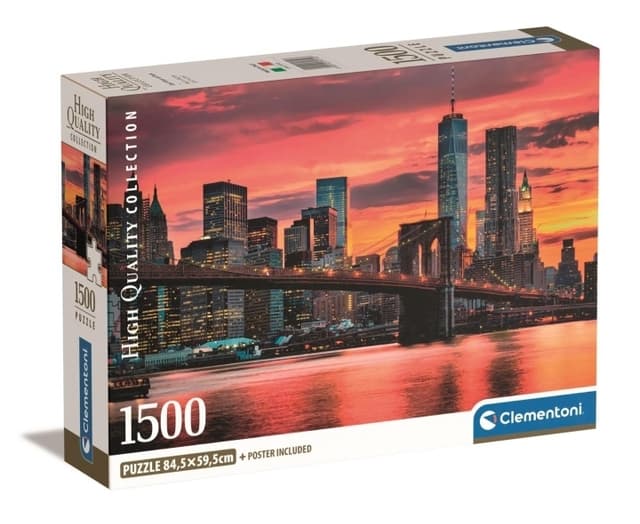 Clementoni 1500 st CB High Quality Collection East River i skymningen