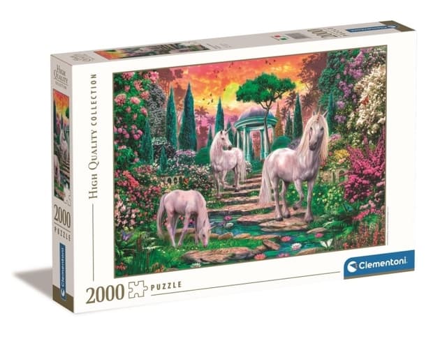 Clementoni 2000 st High Quality Collection CLASSICAL GARDEN UNICORNS