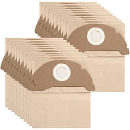 10-Pack Pappersdammsugarpåsar för Kärcher WD2 Premium, MV2, WD 2.200 -