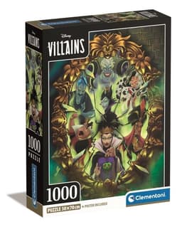 Clementoni 1000 stk CB Collection Disney Villains af høj kvalitet