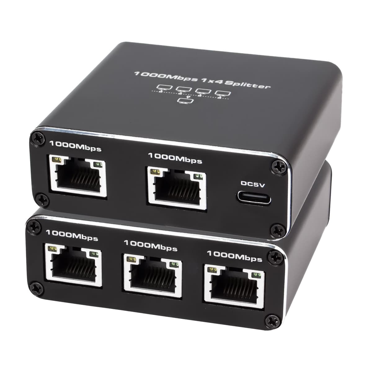 Splitter At&t Router NÖRDIC LAN-splitter 1 till 4 1000 Mbps Gigabit Ethernet för dator ...